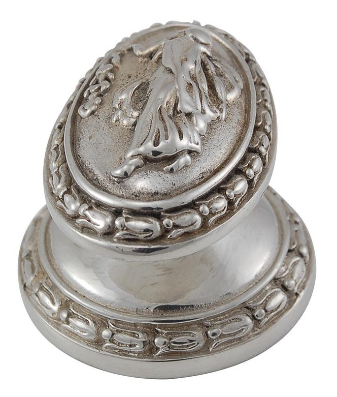 Sforza Knob, Polished Silver