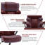Fauteuil de direction ergonomique de 700 lb avec support lombaire réglable, accoudoirs rabattables en 3D, siège rembourré large, fauteuil de bureau en cuir à haut dossier pour bureau personnel-2078936687