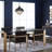 Lamoreaux 1-Light 13.8" Antique Black Crystal Chandelier
