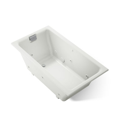 Baignoire tourbillon encastrée / encastrable 66 po x 36 po Tea-for-Two avec drain réversible
