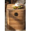 Table d'appoint carrée en bois naturel
