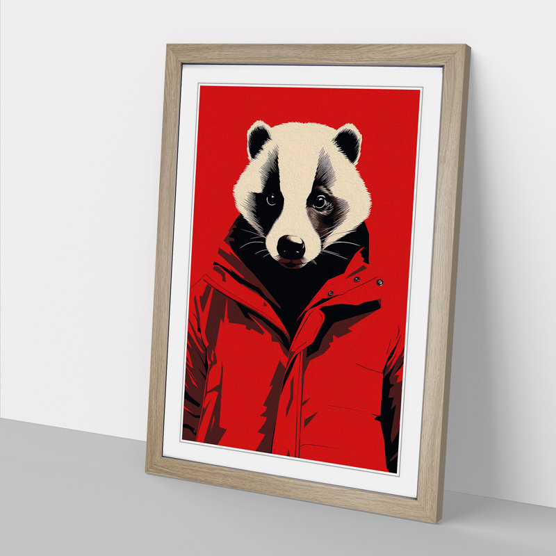 Single Picture Frame Print on Wood, 34cm H x 25cm W, Oak Framed