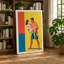 Sparring Athletes Art Deco - Wrapped Canvas-1892234406-1892234428