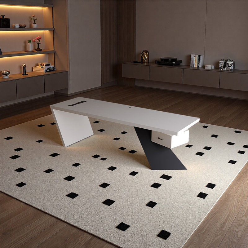 Bureau de qualité supérieure en bois de frêne massif, H 28,74 po x l 55,12 po x P 27,56 po