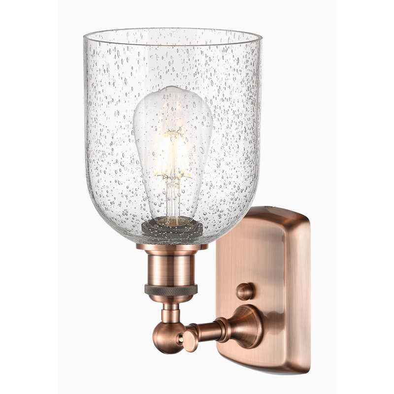 Anacaren Steel Armed Sconce, Seedy, Antique Copper