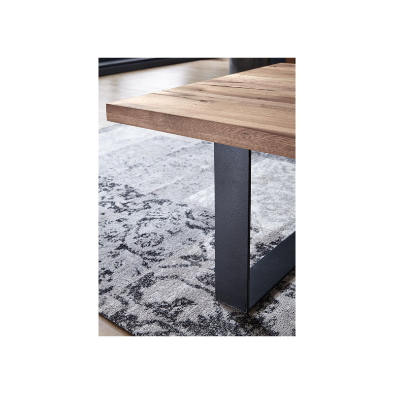 Montreux Sled Coffee Table, 45cm H x 90cm W x 90cm D, Bianco