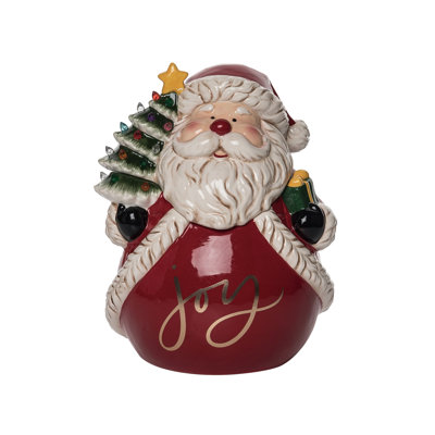 Bocal à biscuits de Noël rétro Santa
