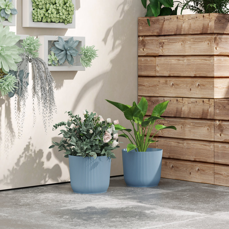Pot Planter, 2, Blue