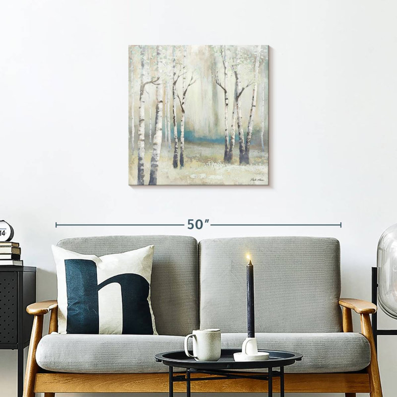 Aquarelle Harnek, bouleau de décembre I