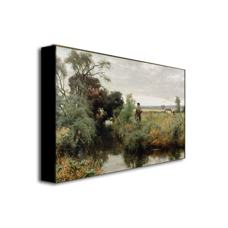" Off Fishing " by David Faraquharson, 24" H x 47" W x 2" D