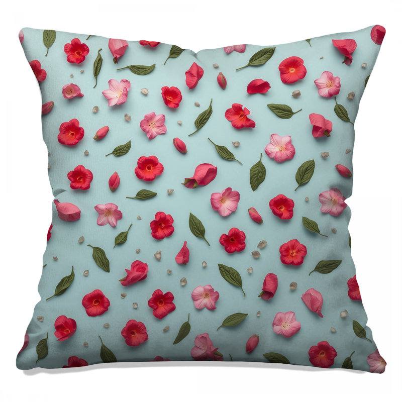 Coussins décoratifs roses et rouges, 20 po x 20 po