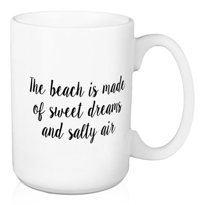Grande tasse à café à la plage et à l’air sale Jenifry