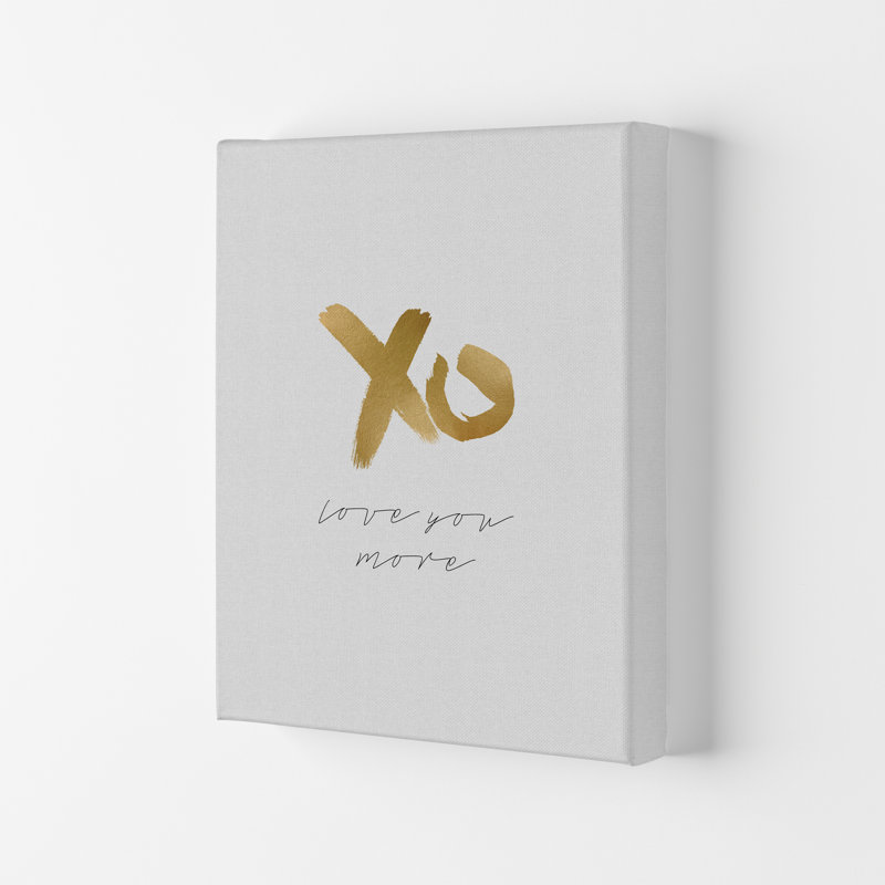 Love You More - Print, Wrapped Canvas, 42cm H x 29.7cm W x 4cm D
