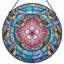 Panneau de vitrail 12 "H Angel Flower-468388006