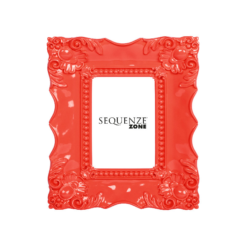 Embossed Picture Frame, Red