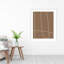 «Modern Line Abstract 2 Mushroom Brown» par The Creative Bunch, reproduction d'art sur châssis-680656665-680656658