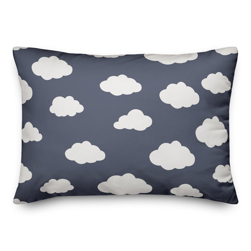 Outdoor Throw Pillow, Blue