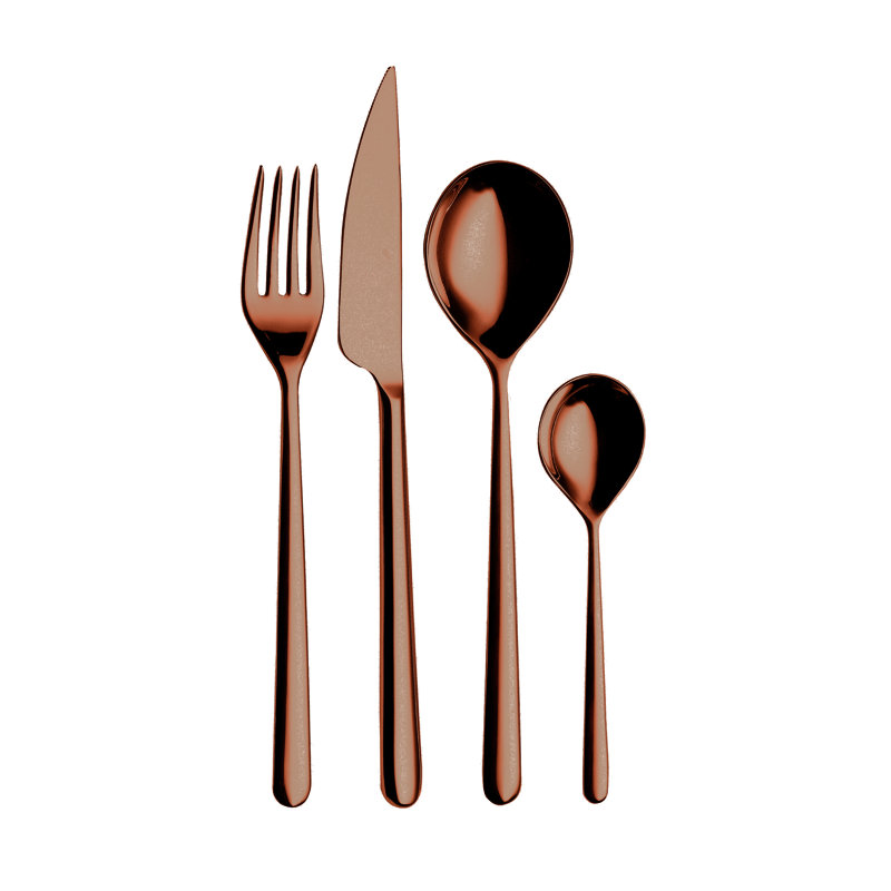 Linea 24-Piece Cutlery Set, Bronze