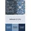 Tapis bleu à motif géométrique Kogan-730004326