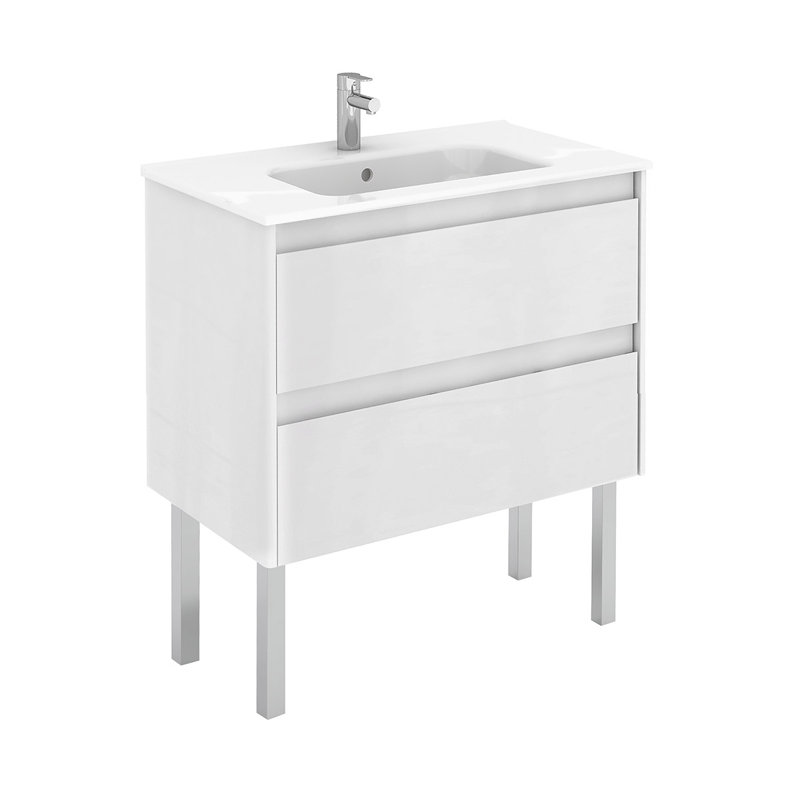 Ambra 31.7'' W Single Vanity, Matte White
