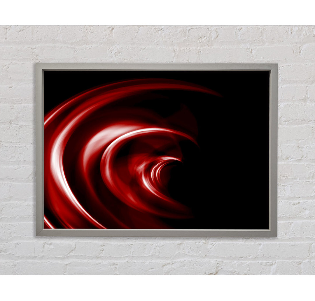 Gerahmtes Wandbild Helter-Skelter Deep Red