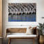 Crowle Zebras buvant de l'eau-111833779