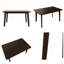 Table de salle à manger rustique de style rustique avec structure en bois massif, design minimaliste pour une utilisation multifonctionnelle dans la cuisine ou le salon.-367742618