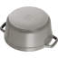 Staub Cast Iron 24cm Round Roaster/Cocotte, 3.8L, Dark Blue, Dishwasher Safe-572429467-572429460
