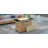 Gas Fire Pit Table, 60000 BTU Rectangular Open Weave Wicker Fire Pit With Glass Wind Guard-2062442872
