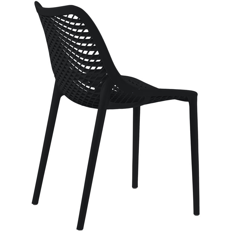 Chaise d'appoint Mykonos, Noir