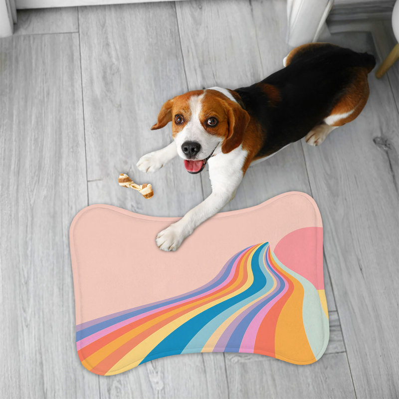 Tapis rétro en forme d'os - 1 pièce