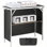 Table de bar pliante portable avec étui de transport - 38,39 po x 15,16 po x 34,25 po