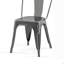 Ensemble de 2 chaises de salle à manger en métal ultrabrillant de 18 pouces de hauteur-1293422203-1293422198
