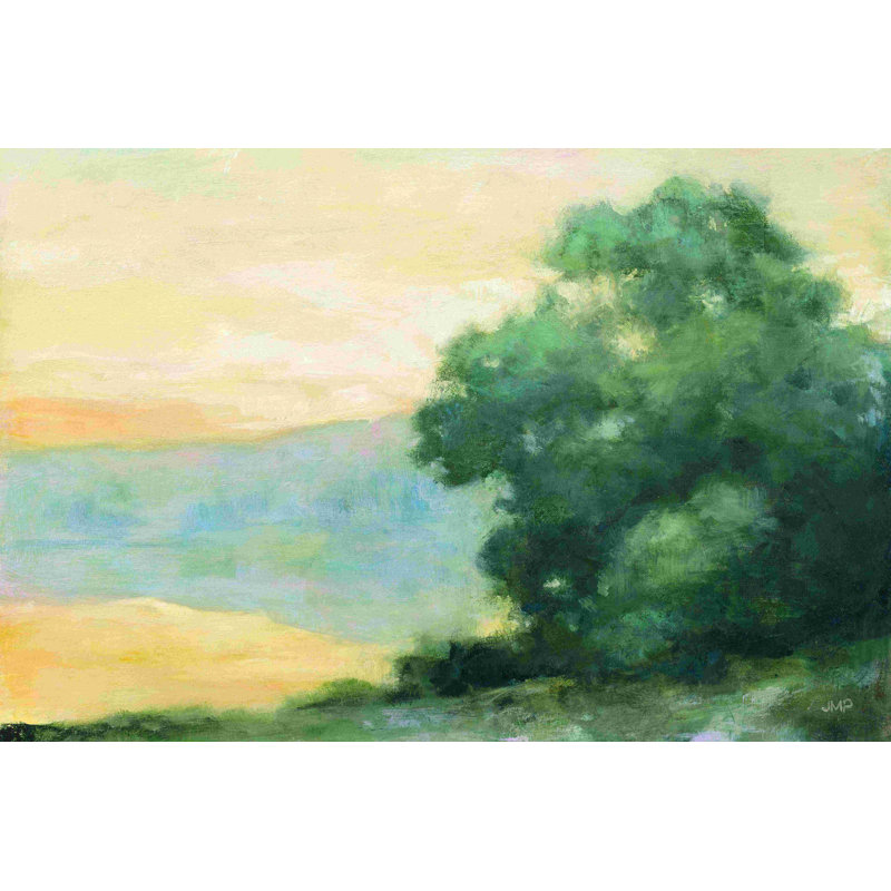 «Th pensant de la loire» par Julia Purinton - peinture sur toile tendue, H 8 po x l 12 po