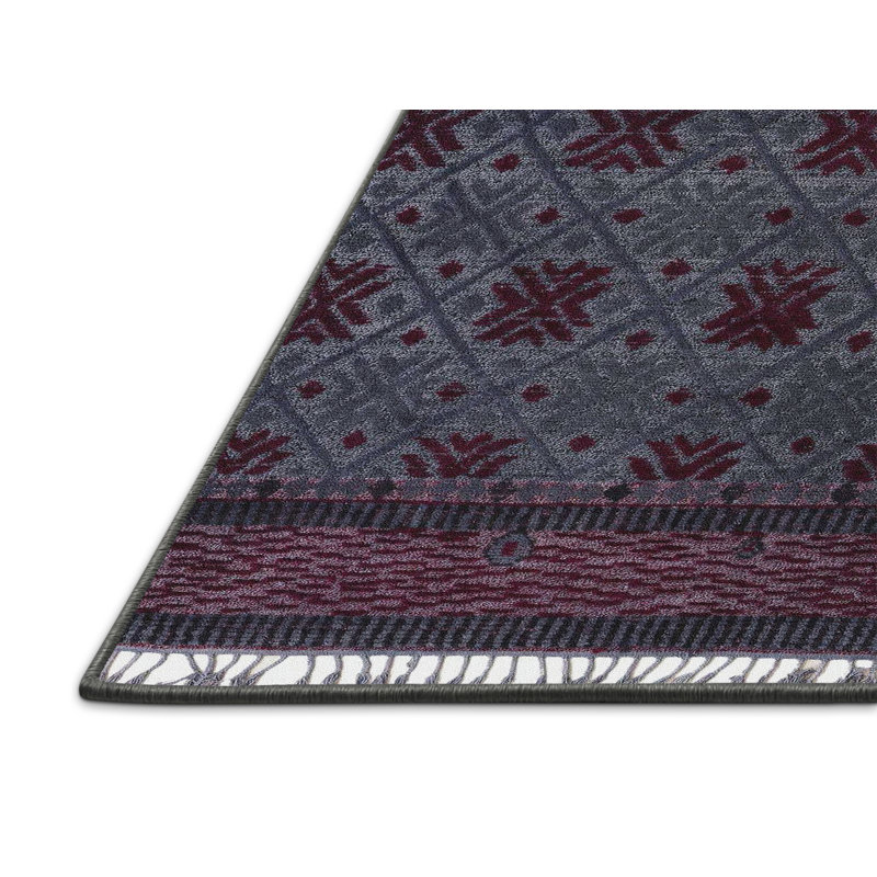 Abstract Indoor Rug, Rectangle 7' x 9'