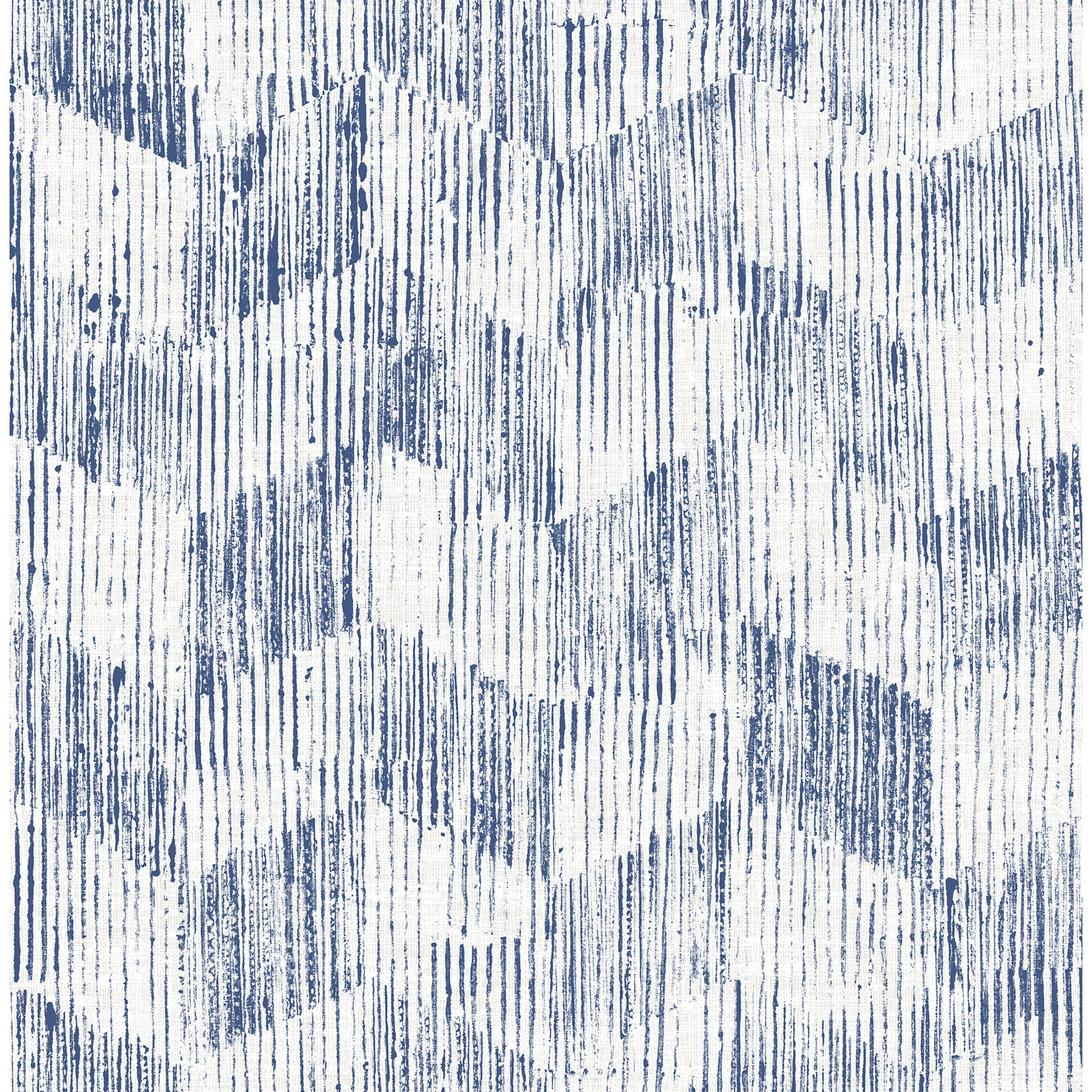 Preslar Modern Geometric Wallpaper, Indigo