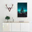 Tree On A Mountain Top In Abstract - Wrapped Canvas Print-55302647