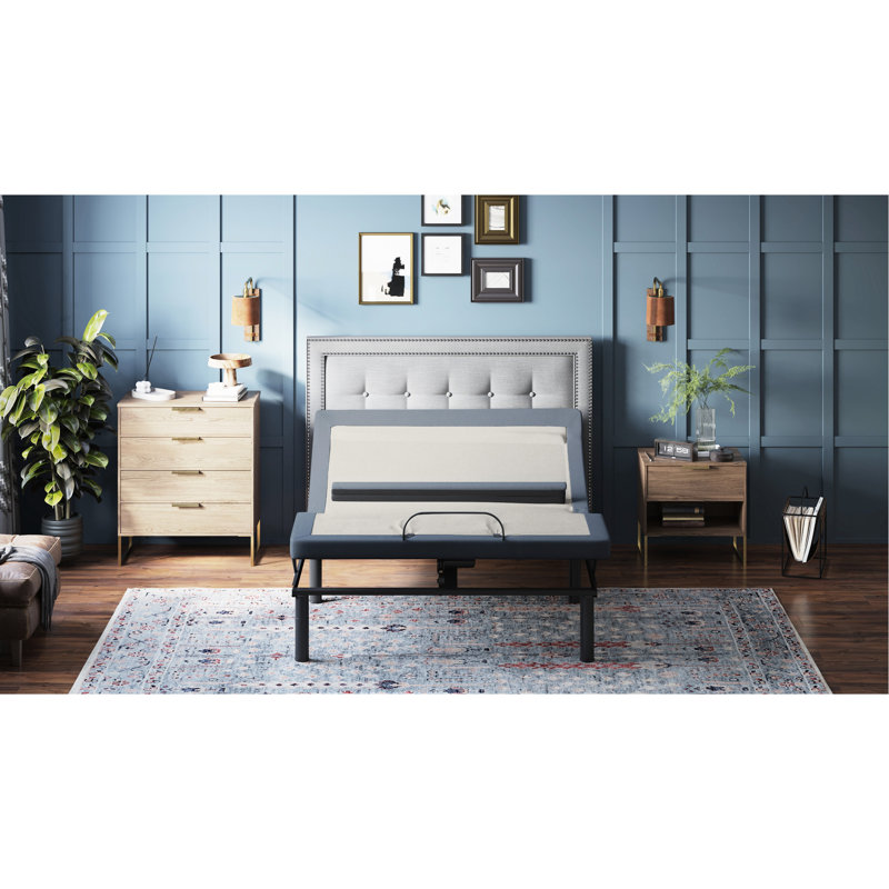 Os65 Adjustable Bed For King Size: Head/foot Tilt, Lumbar, 3 Relaxing Massage Intensities Base With Adjustability: 3-level Soothing & Massaging
