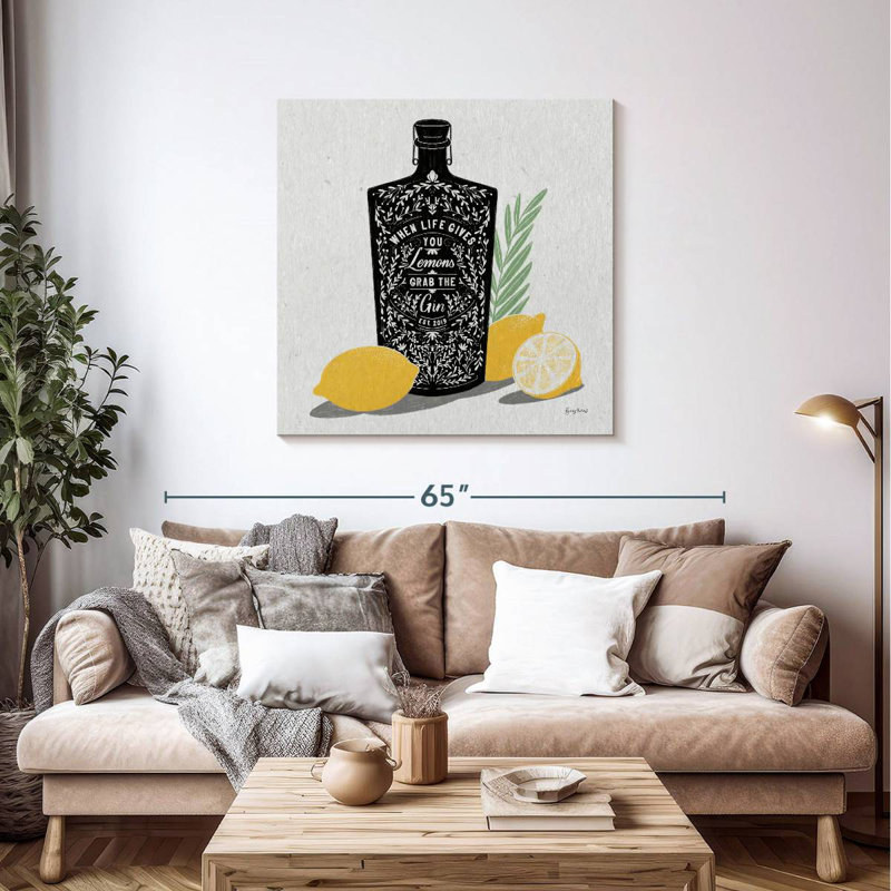 Tergel fruité spiritueux gin, H 39 po x l 39 po