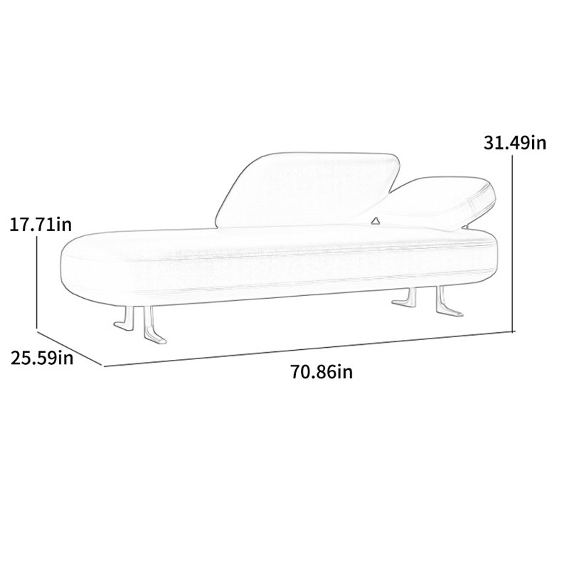Fauteuil inclinable ergonomique à haute densité, Brun, Orienté à droite