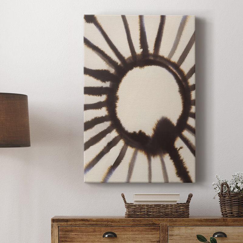 Inky Rays II -Custom Wrapped Gallery Cavas, 27" H x 18" W
