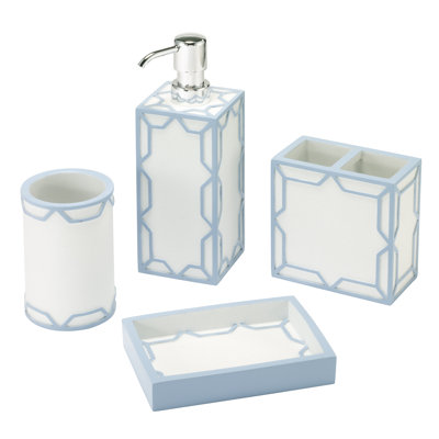 Izod Trellis 4-Piece Bath Accessory Set