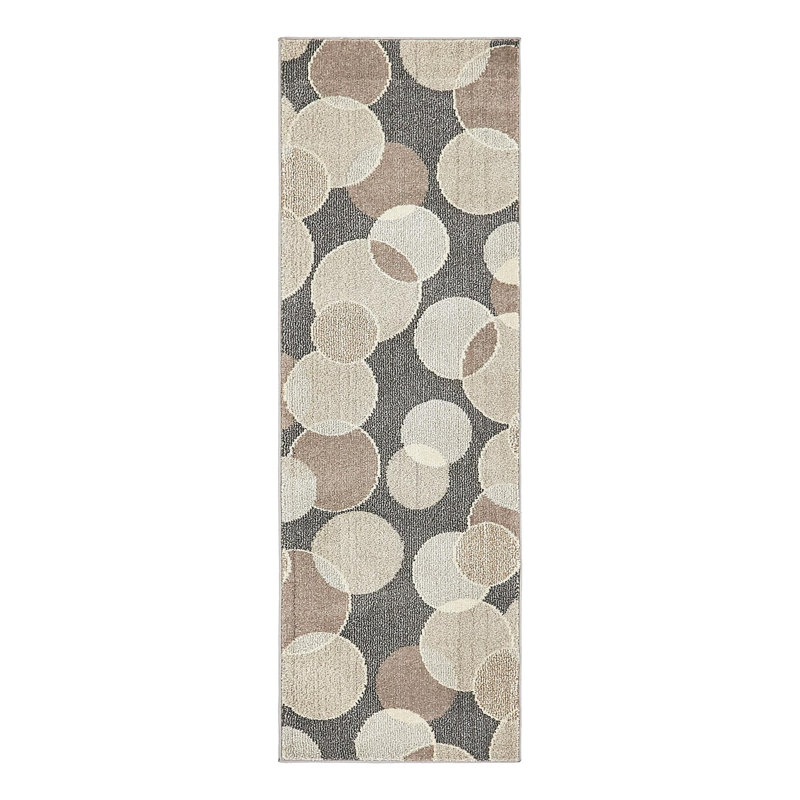 Tapis rectangulaire gris Dews, Tapis de couloir 2 pi 2 po x 6 pi 9 po