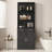 Tall Freestanding Bathroom Storage Linen Cabinet With 3 Layer Open Shelf,2 Doors And 2 Drawers, Adjustable Shelf-113493558-105706171
