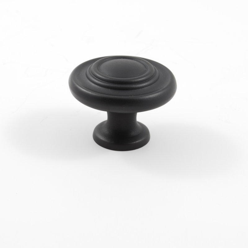 Poignée champignon 1 1/4 po de diamètre, Noir