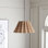 Luminaire suspendu naturel 1 lumière Carbry