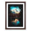 Matterhorn Mountain In Switzerland Paint Splash - Picture Frame Graphic Art-56922838-56922835