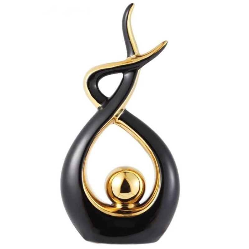 Demetrianna Statue, Black/Gold