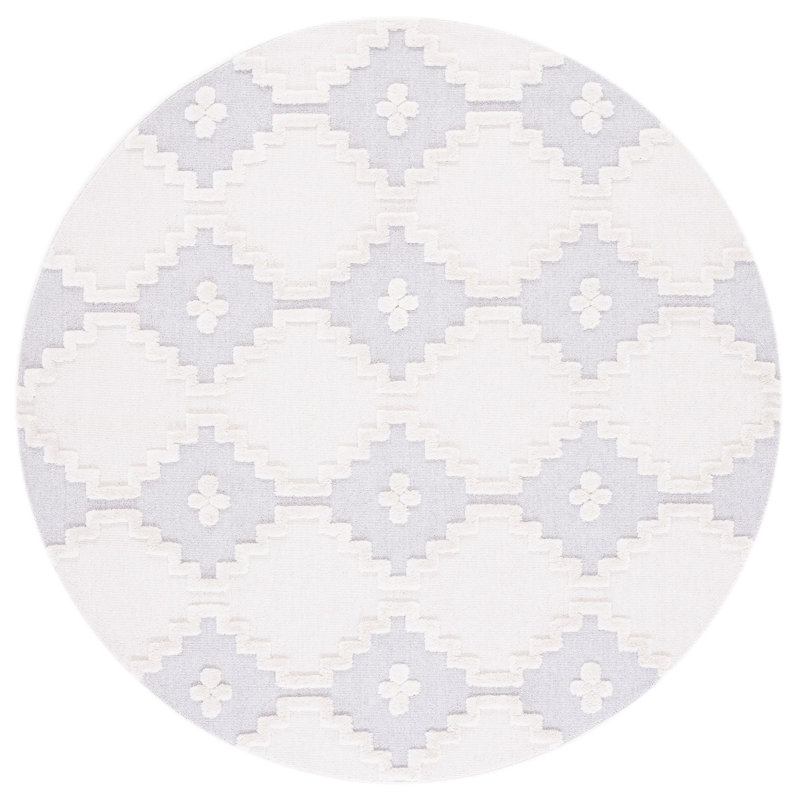 Shiflet Performance Geometric Rug, Round 6'7"