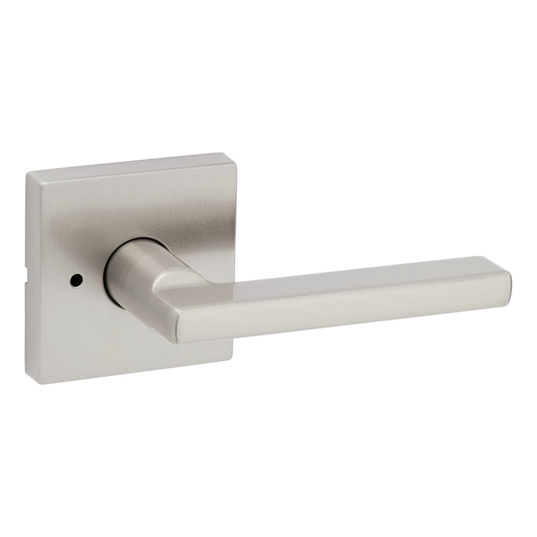 Halifax Privacy Door Lever with Square Rosette Kwikset 